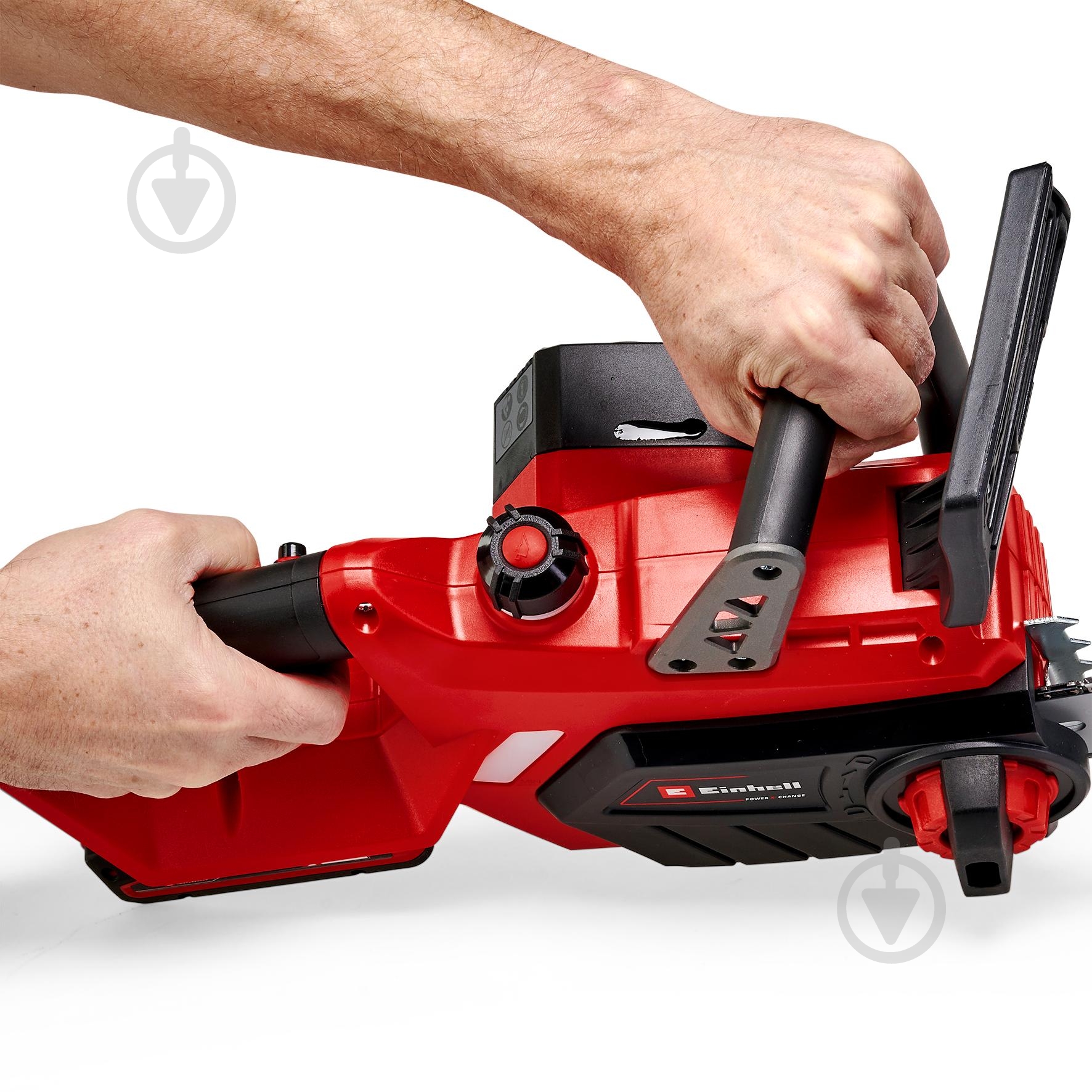 Пила ланцюгова акумуляторна Einhell X-Change GE-LC 18 Li Kit - фото 7