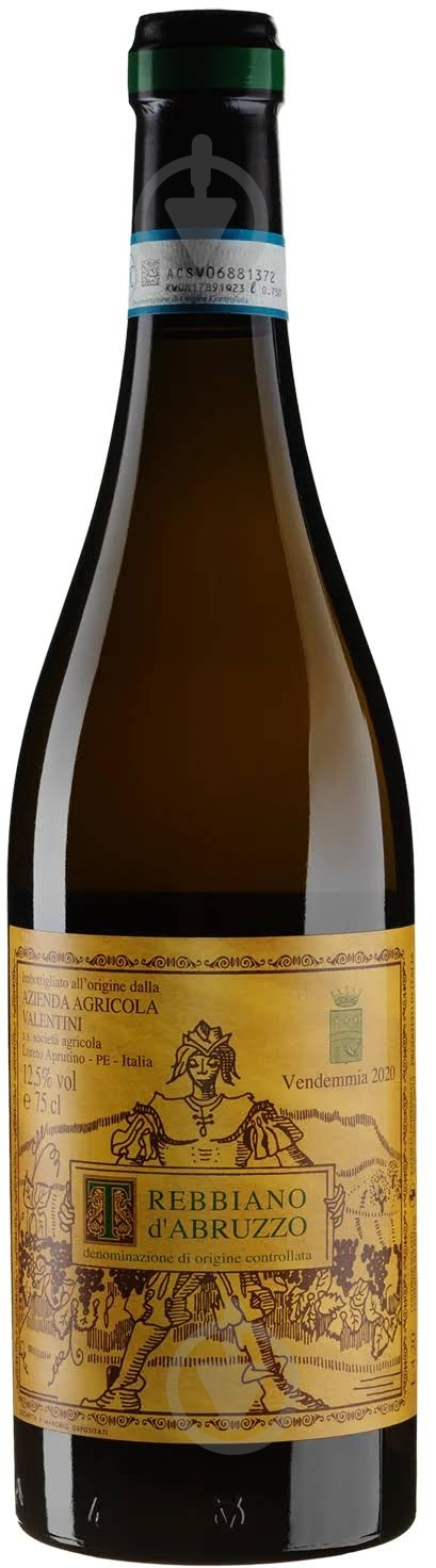 Вино Trebbiano d' Abruzzo 2020 0,75 л - фото 1 Вино Trebbiano d' Abruzzo 2020 0,75 л - фото 1