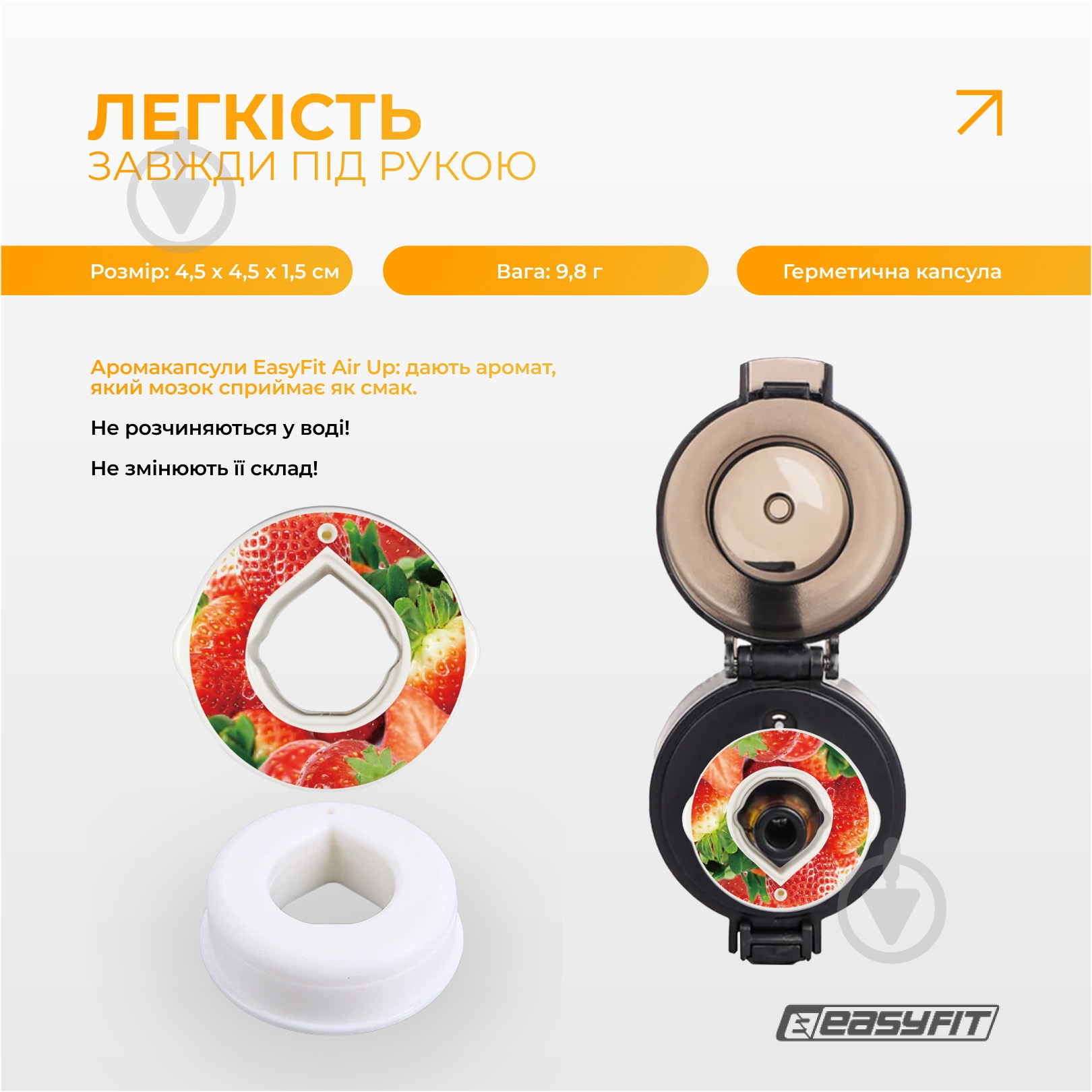 Капсула для пляшки EasyFit Полуниця - фото 3