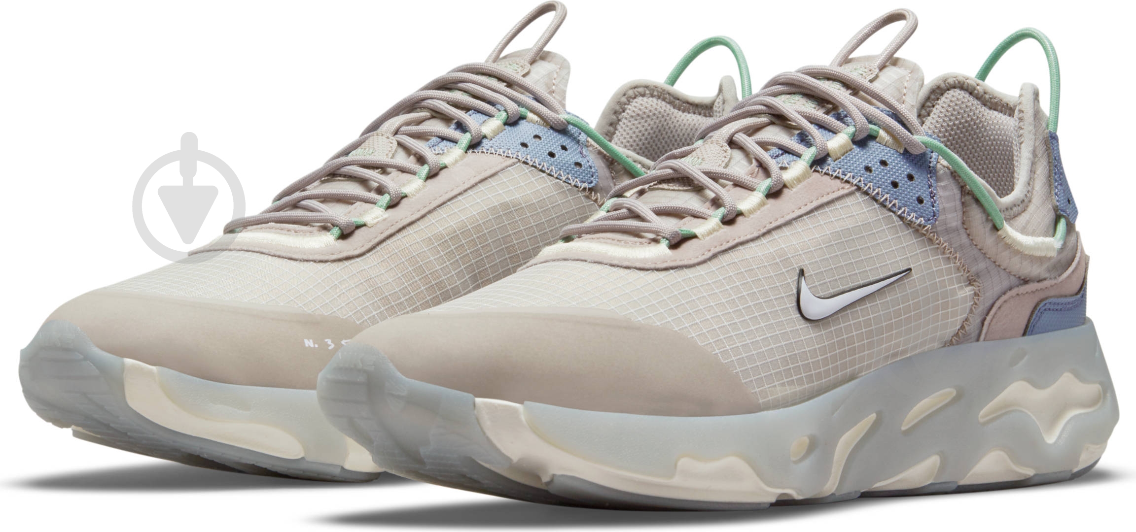 Кроссовки мужские демисезонные Nike React Live CV1772-002 р.45 бежевые - фото 8