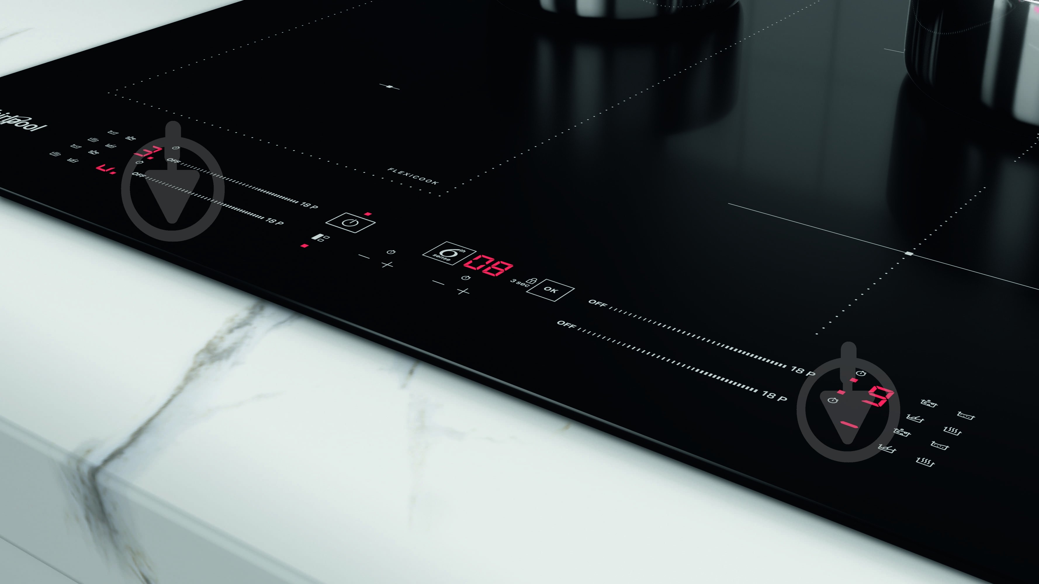 Варильна поверхня індукційна Whirlpool WL S7960 NE - фото 3