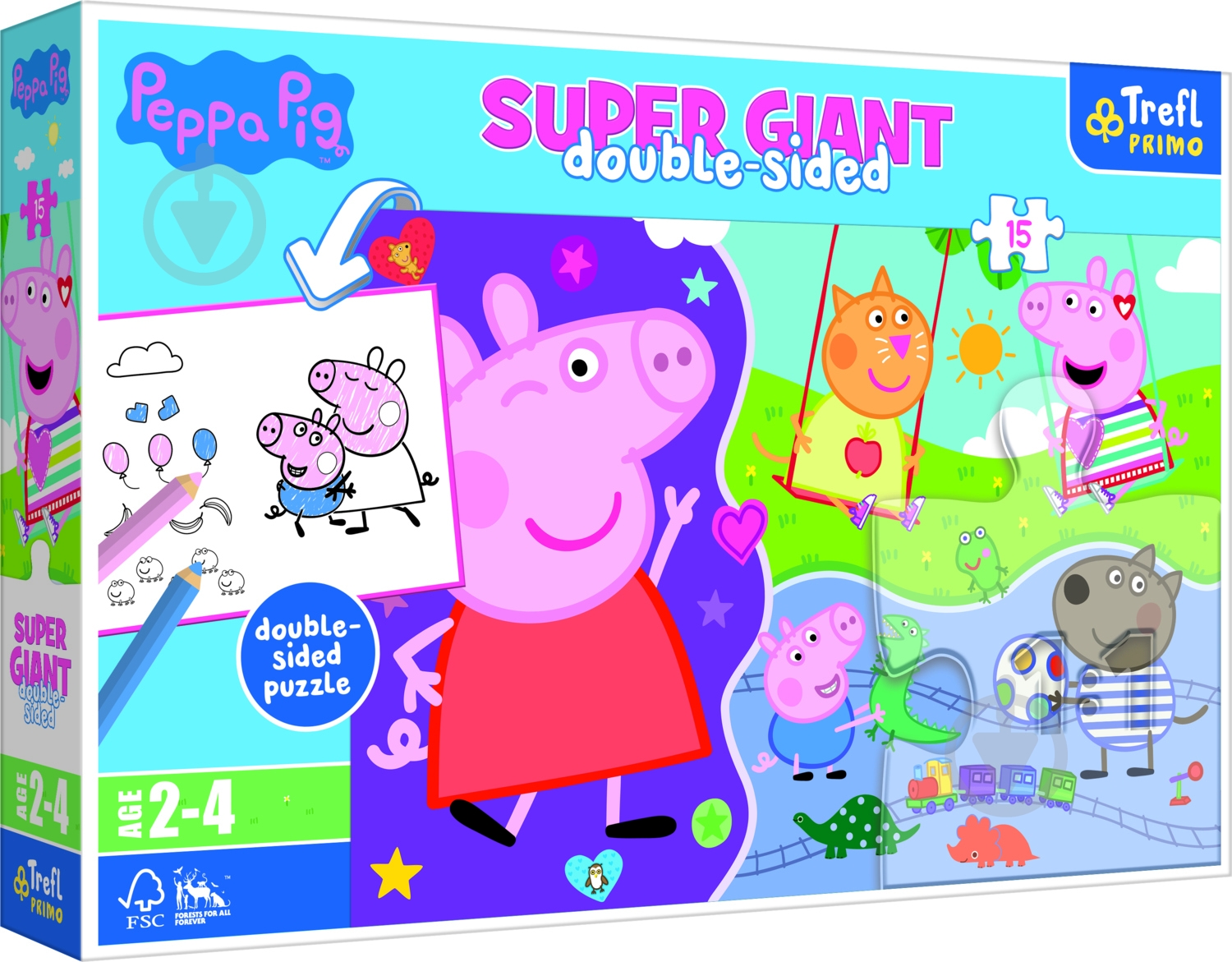 Пазл Trefl Встречайте веселую свинку Пеппу 42003 - фото 1