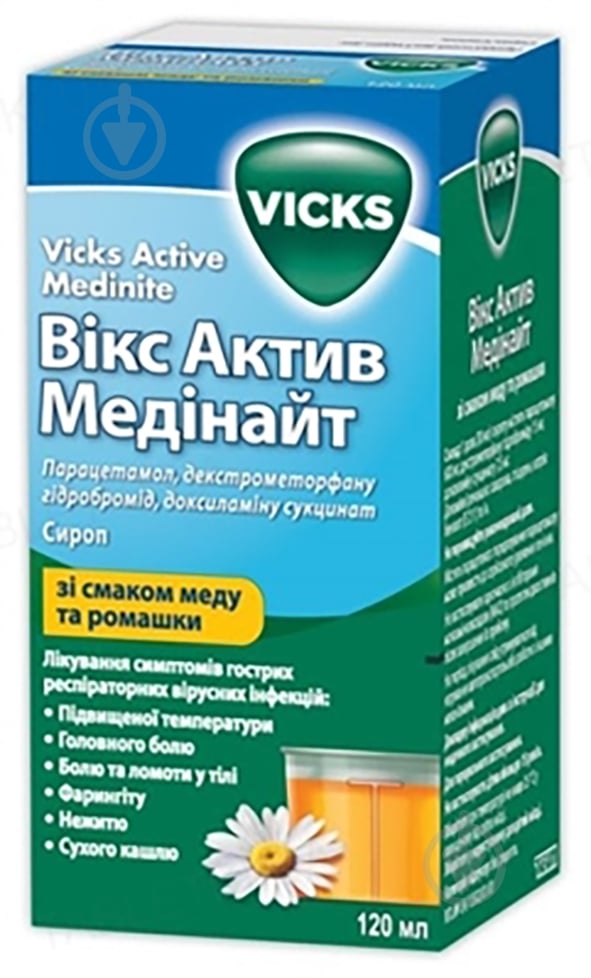 Вікс актив медінайт сироп 120 мл - фото 1 Вікс актив медінайт сироп 120 мл - фото 1