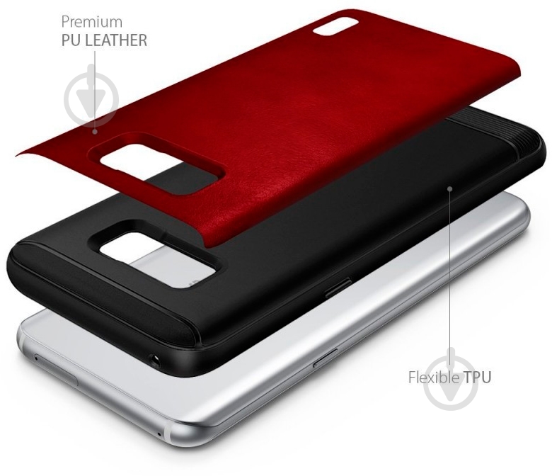 Чехол Ringke Flex S для Samsung Galaxy S8 Plus Red (RCS4355) - фото 3