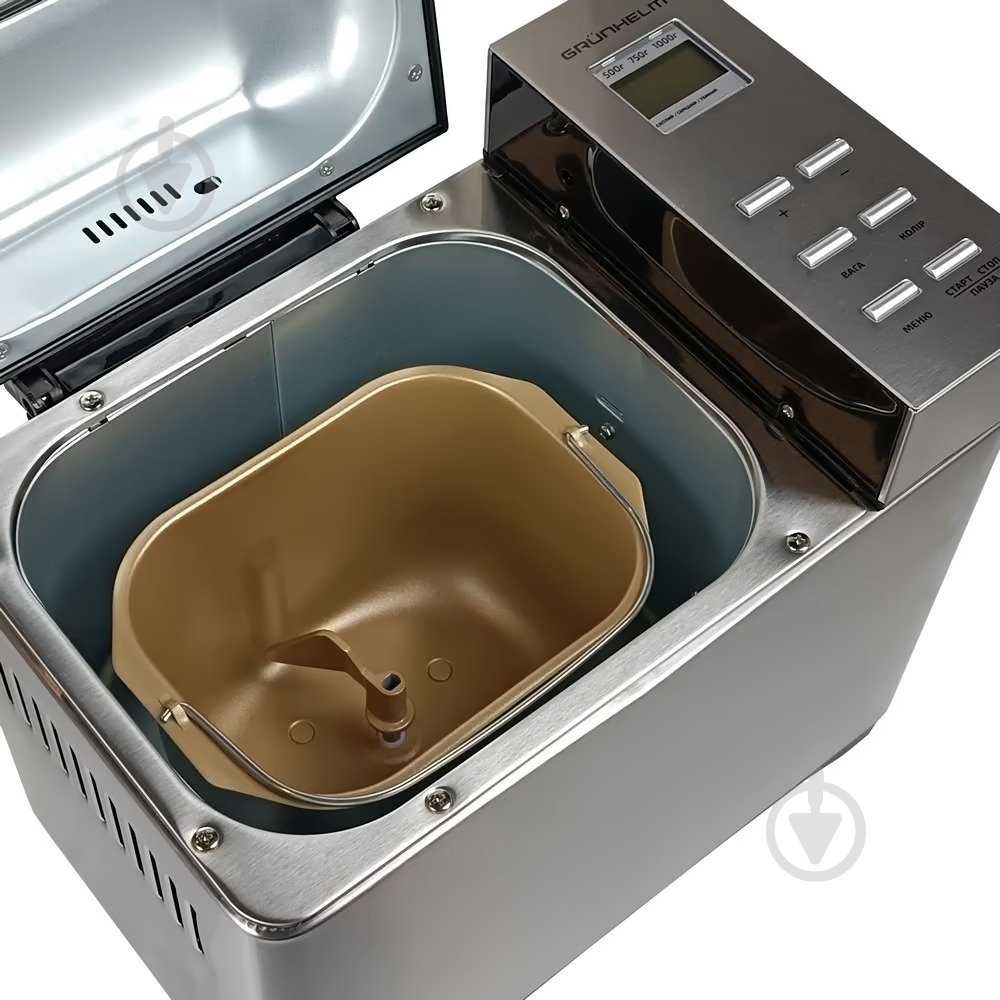 Хлебопечка Grunhelm GBM1000 710 Вт - фото 6 Хлебопечка Grunhelm GBM1000 710 Вт - фото 6