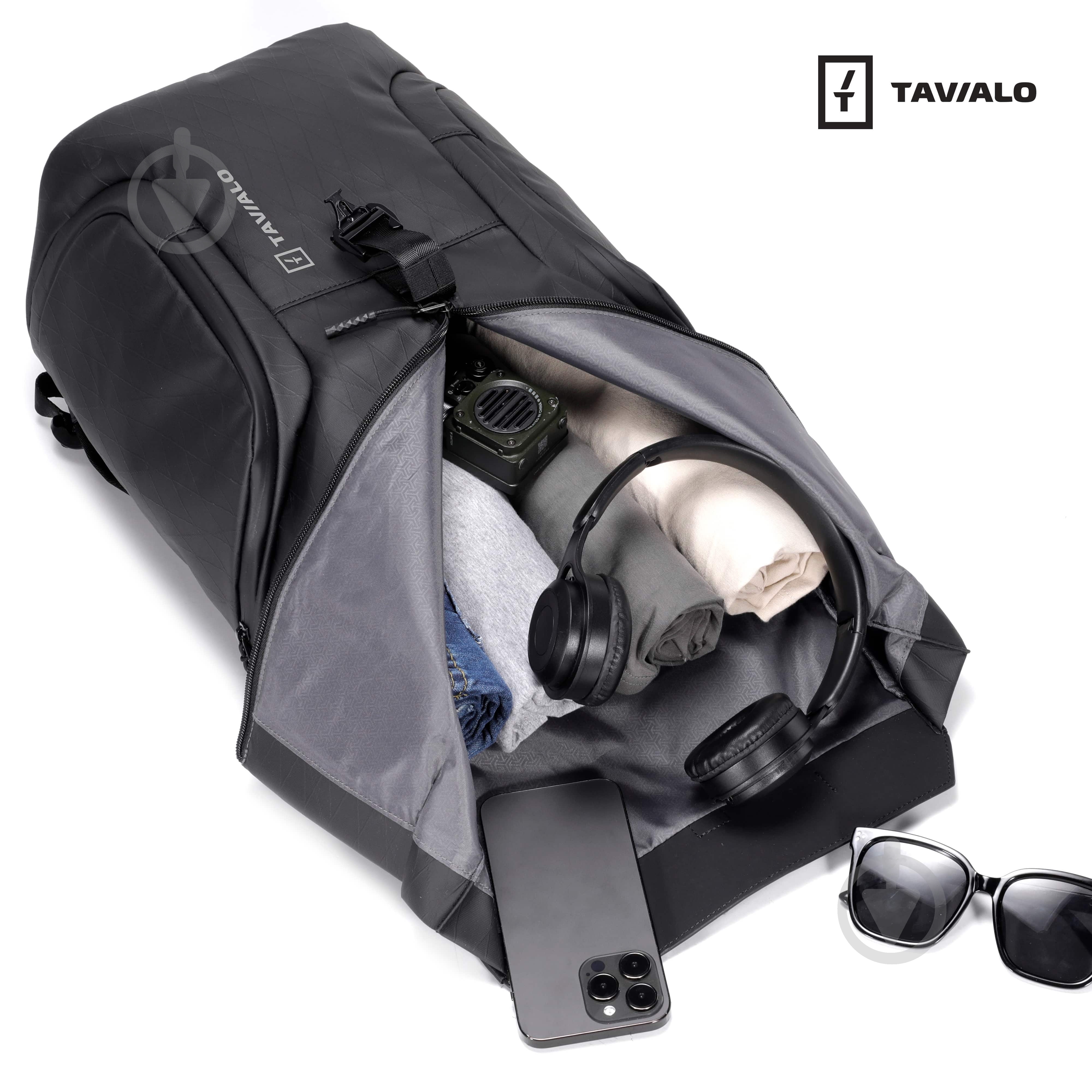 Рюкзак Tavialo TC23-124BL CityLife 23 л черный - фото 4