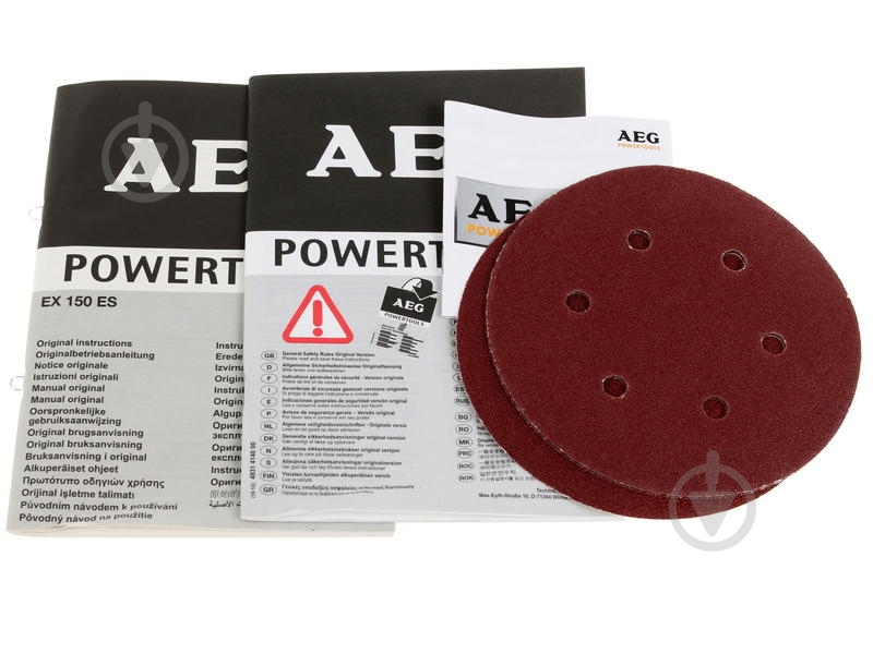 Шлифмашина эксцентриковая AEG 4935443290 EX150ES - фото 7