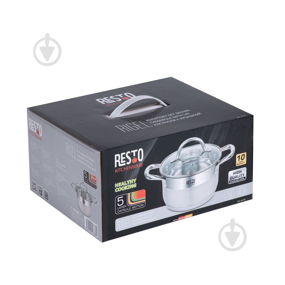 Кастрюля RESTO 20 см, 3.6 л 92104 - фото 10