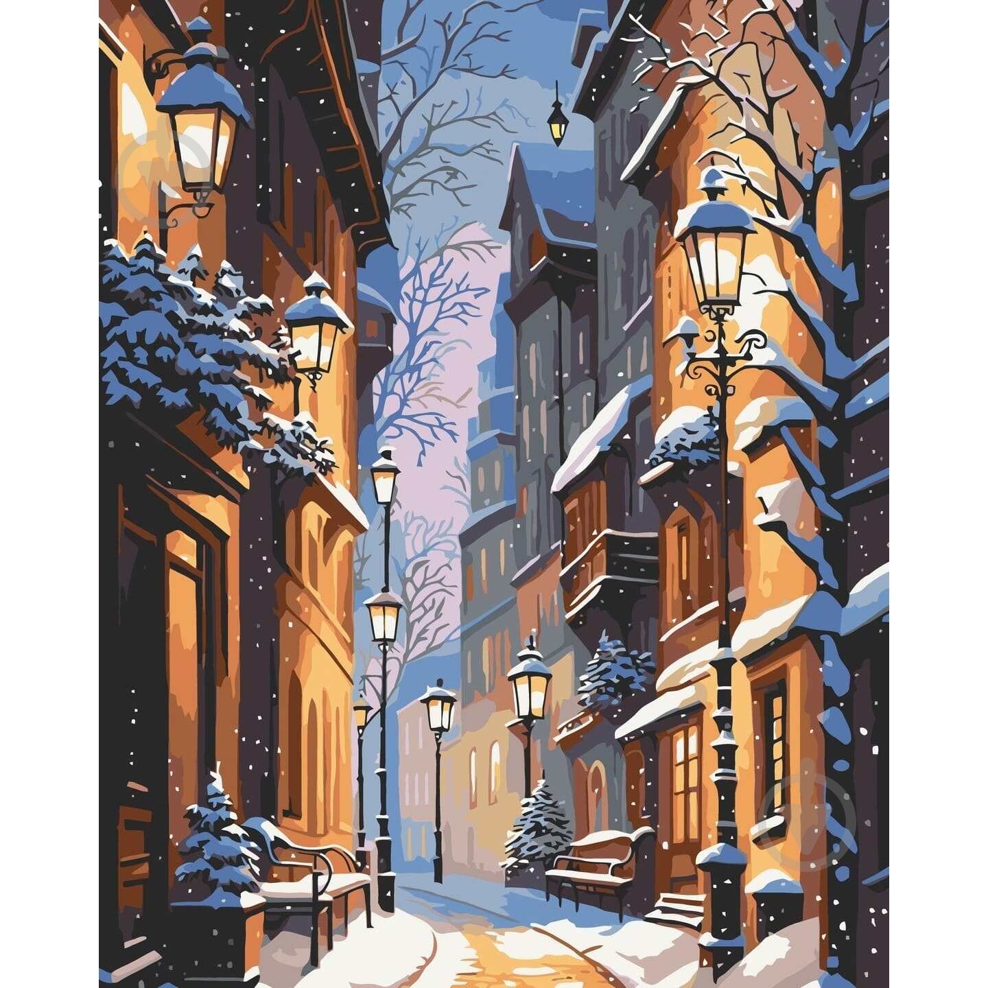 Картина по номерам "Зимний город" 11050-AC 40х50 см ART CRAFT - фото 1