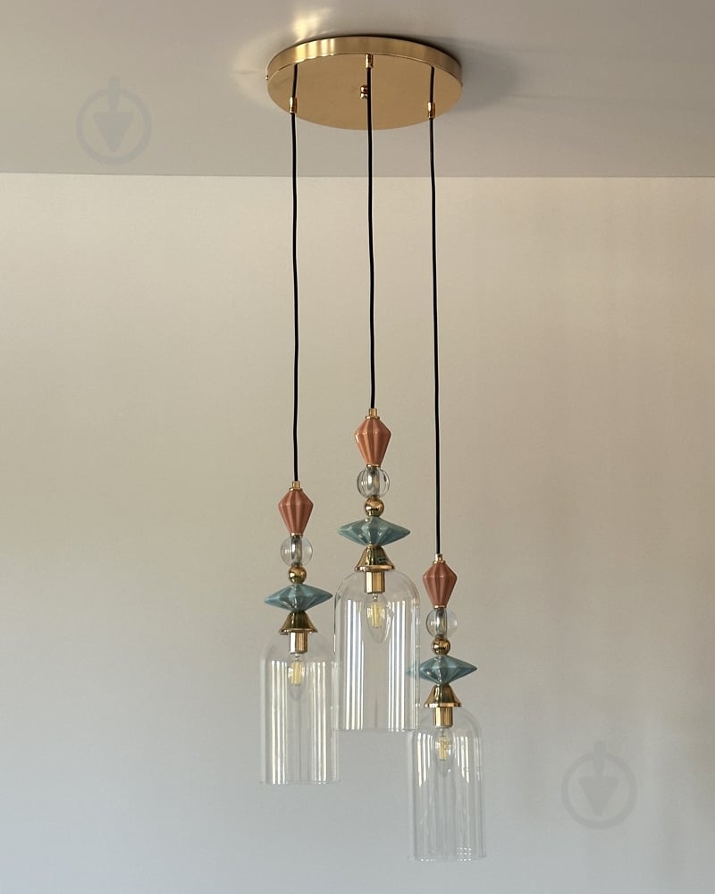 Светильник подвесной Edlin Bellaria 3x40 Вт /E14 мульти PLP25171 - фото 2