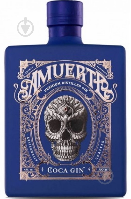 Джин Coca Leaf Gin Blue Edition 43 % 0,7 л - фото 1