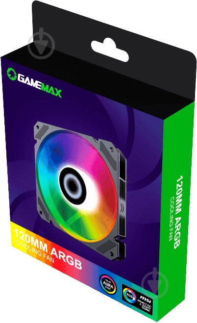 Корпусный кулер GameMax FN-12Rainbow-C9 - фото 7 Корпусный кулер GameMax FN-12Rainbow-C9 - фото 7