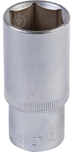 Насадка торцева 6-гранна подовжена 1/2" 27 мм CRV MasterTool 1 шт. 78-0527 - фото 1 Насадка торцева 6-гранна подовжена 1/2" 27 мм CRV MasterTool 1 шт. 78-0527 - фото 1