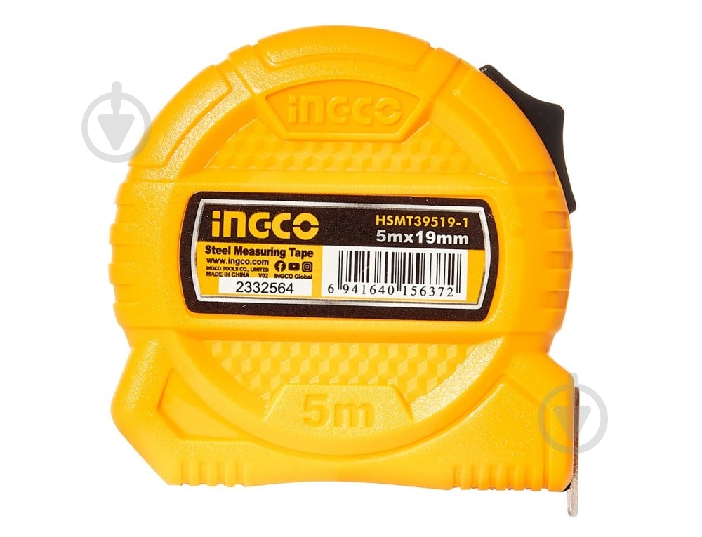 Рулетка INGCO Super Select HSMT39519-1 5 м x 19 мм - фото 1 Рулетка INGCO Super Select HSMT39519-1 5 м x 19 мм - фото 1