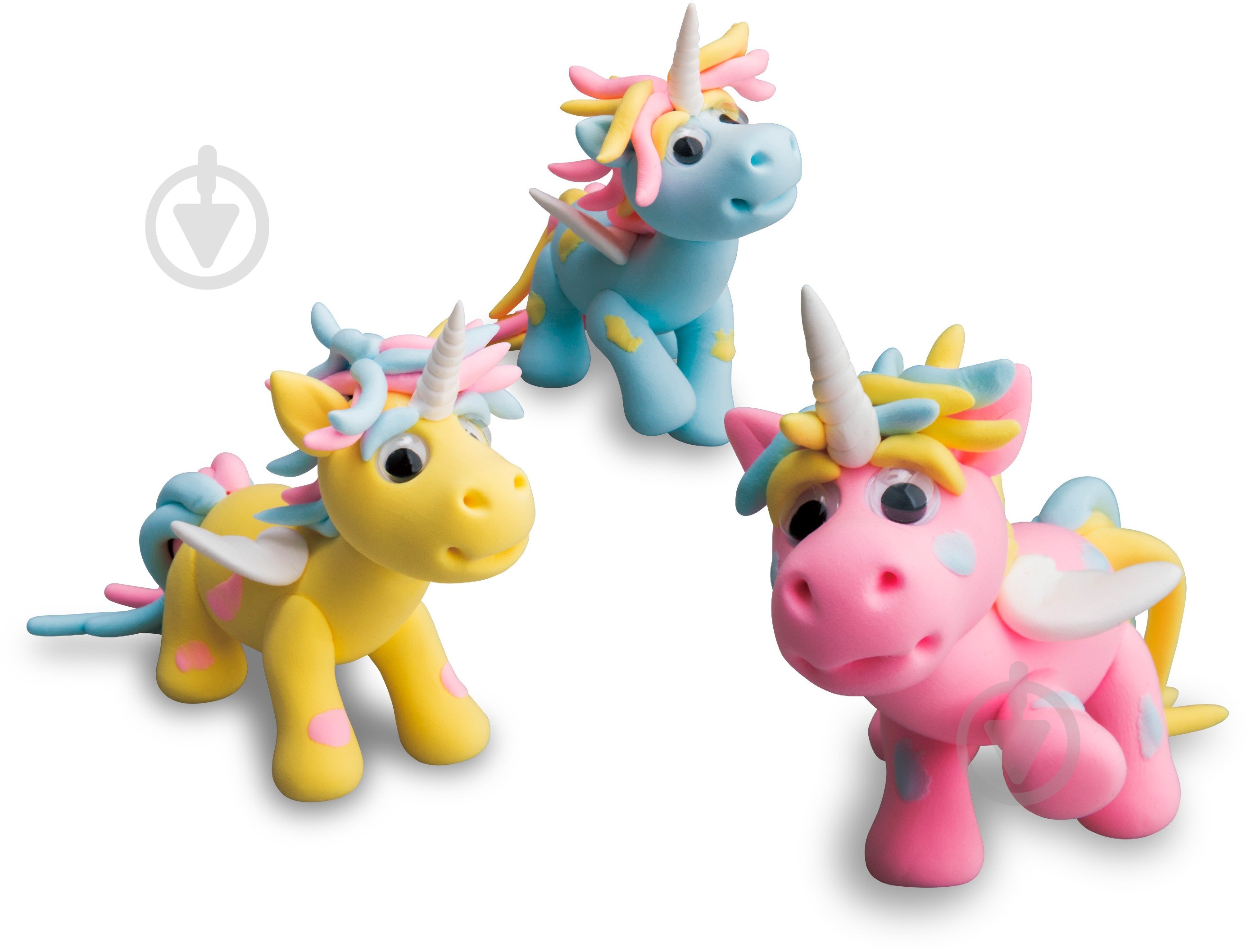 Набор для творчества Paulinda масса для лепки Super Dough Единорожки 081557 - фото 1