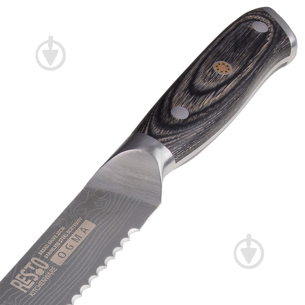 Нож для хлеба RESTO "OGMA" 19 см 95342 - фото 3