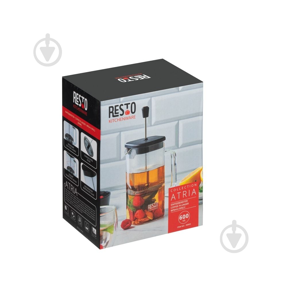 Френч-пресс RESTO "ATRIA" 600 мл 90503 - фото 8