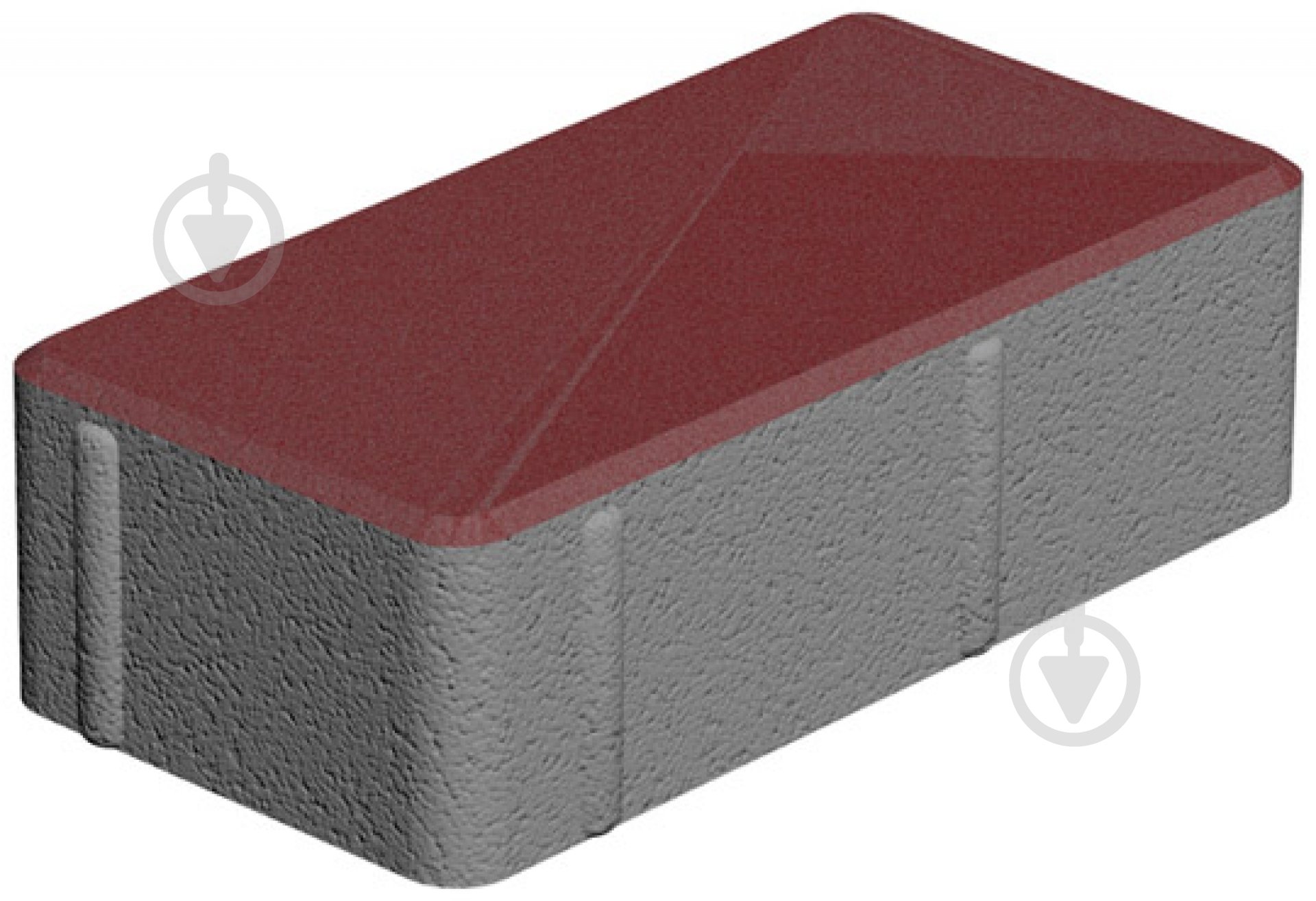 Тротуарна плитка Золотой Мандарин Цегла червона 200х100х60 мм - фото 1