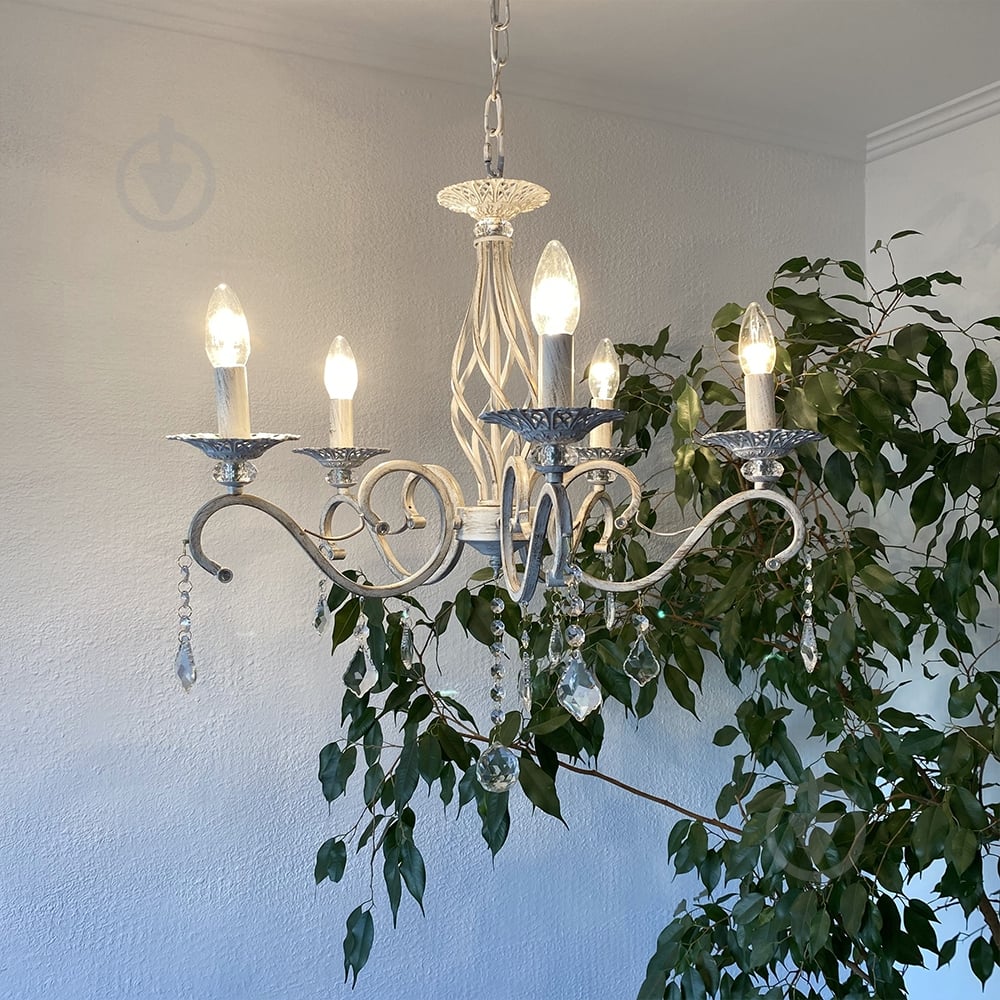 Люстра Blitz 5xE14 белый 6512-45 - фото 4