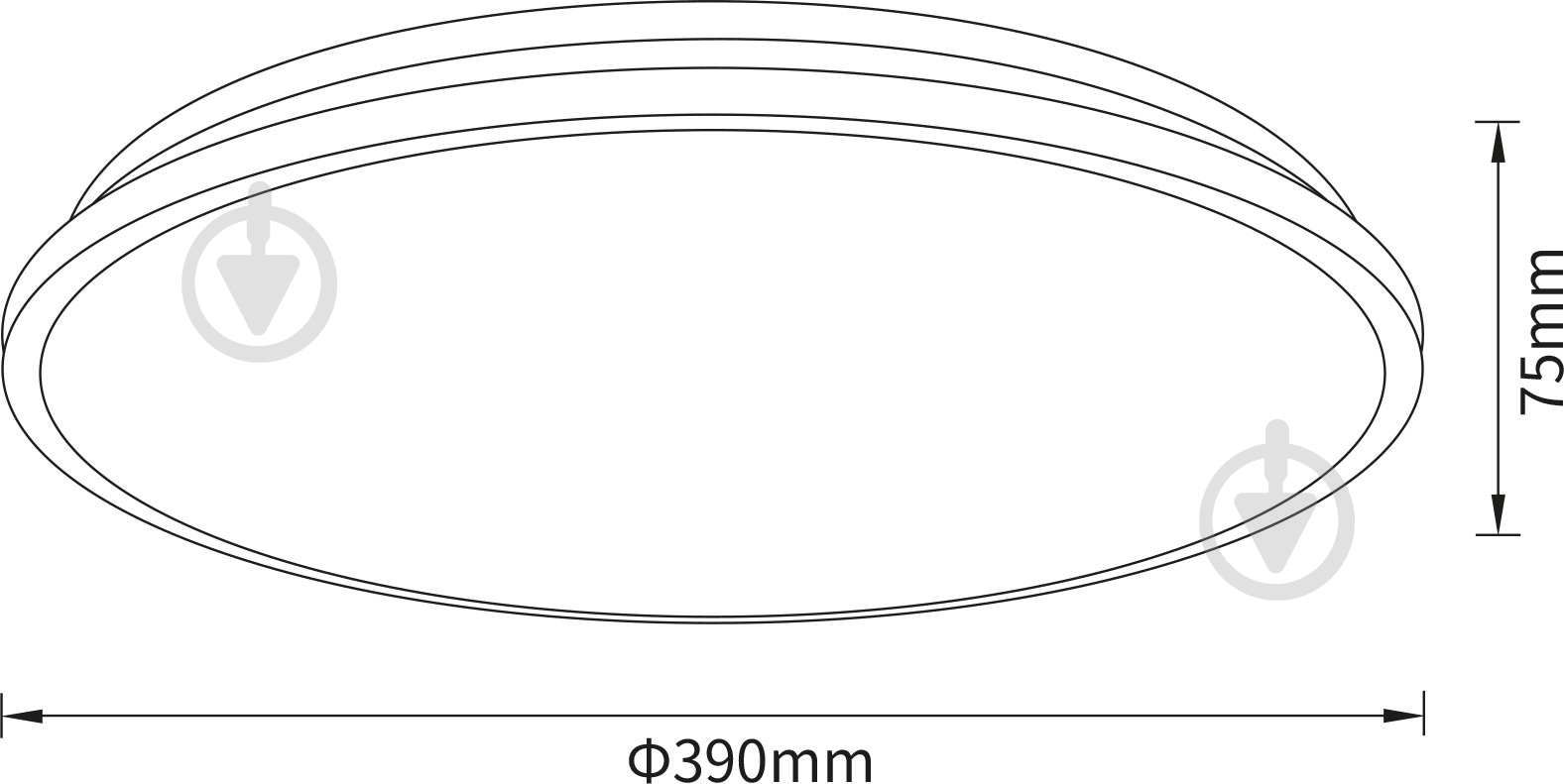 Світильник стельовий Sensio Terez LED 48 Вт білий із чорним 3000-6500 К AR-N250421013 - фото 5