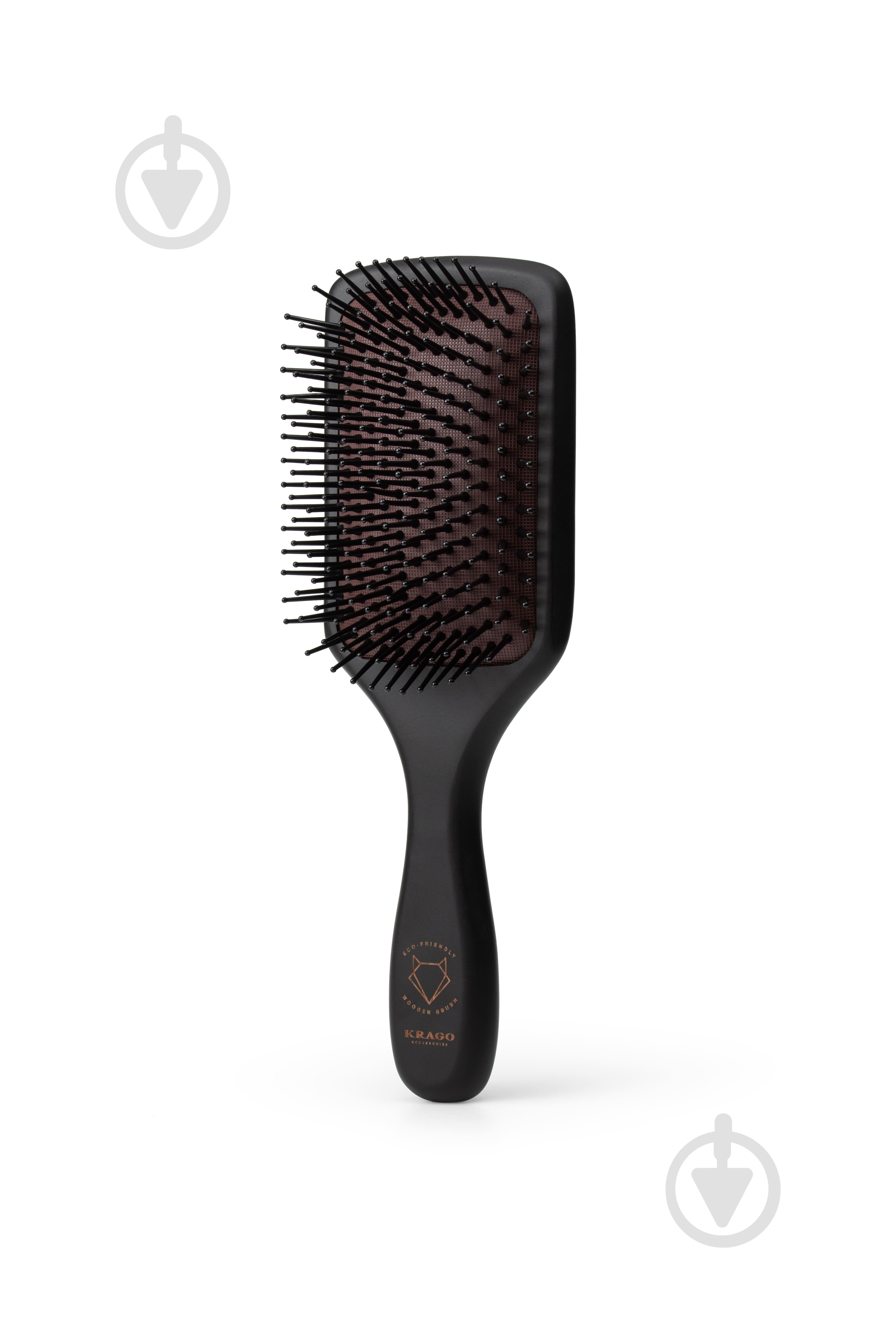 Щетка для волос KRAGO деревянная Eco brsh-1-004 черный - фото 2