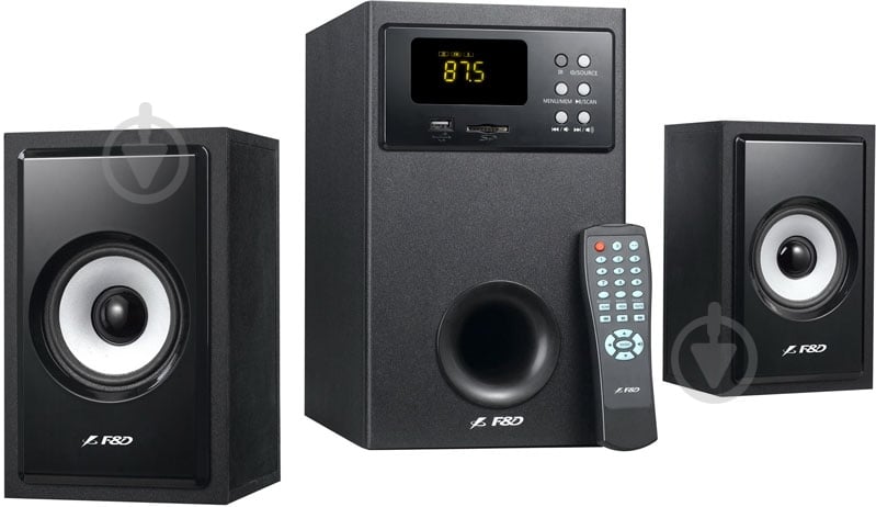 ᐉ Акустическая система F&D A555U (410097) 2.1 black • Купить в