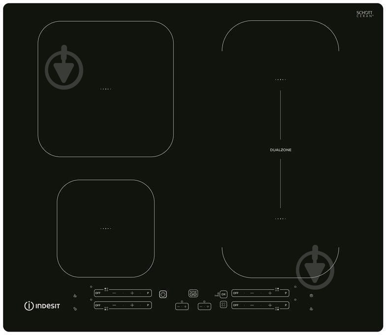 Варочная поверхность электрическая Indesit IB65B60NE - фото 1