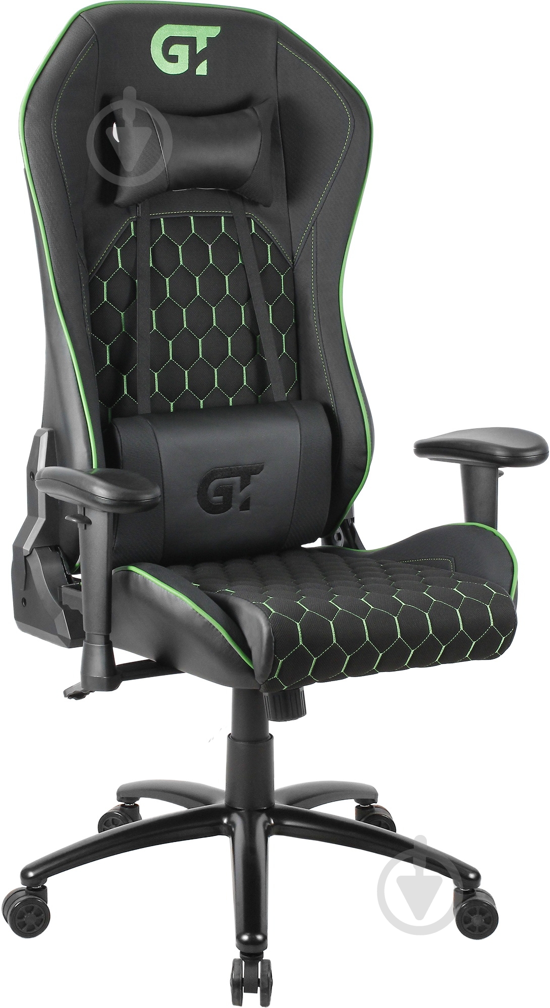 Кресло GT Racer X-5650 черно-зеленый - фото 1 Кресло GT Racer X-5650 черно-зеленый - фото 1