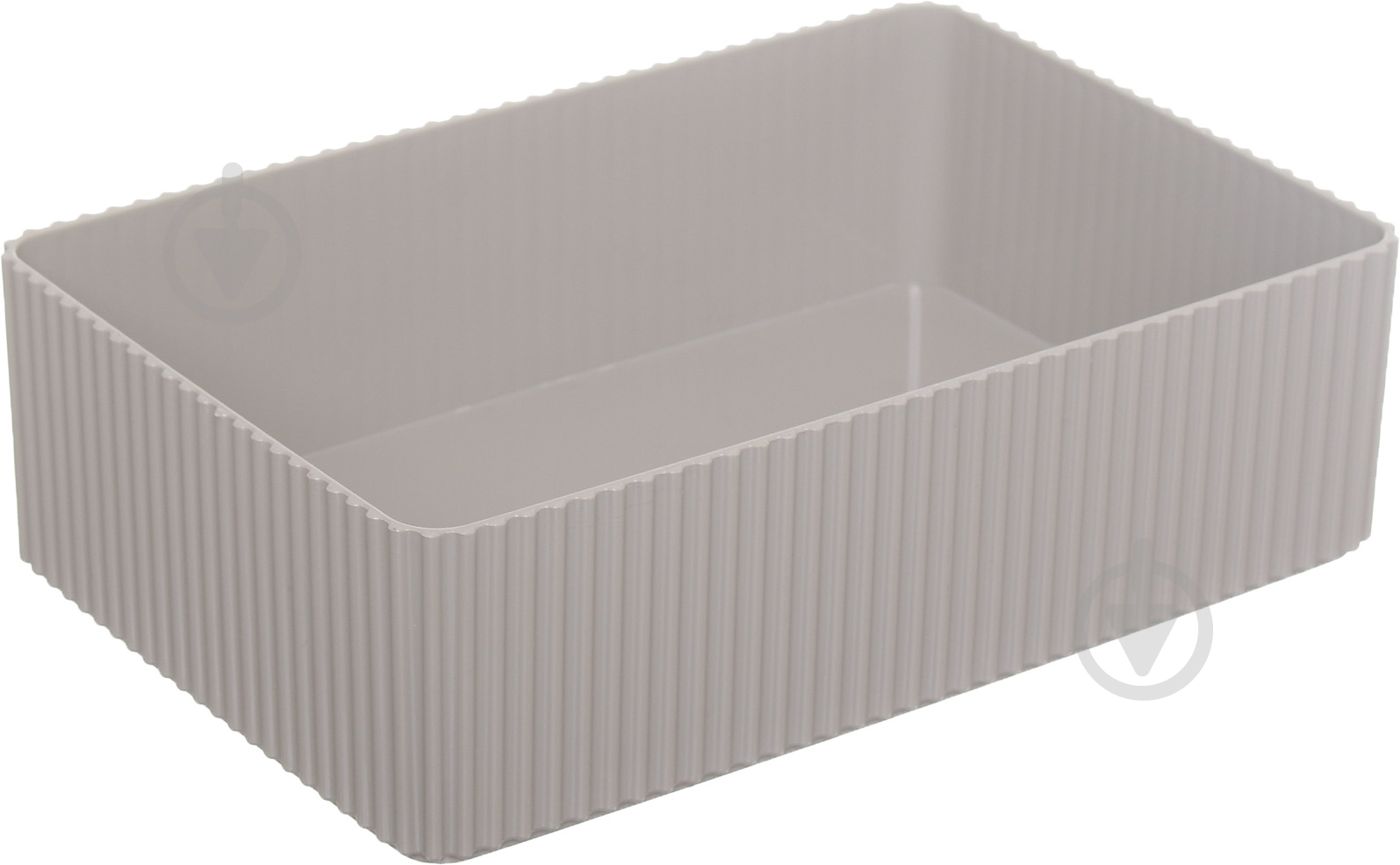 Органайзер для косметики Дабл 14х21х6,5 см сіро-бежевий Gondol Plastic - фото 1