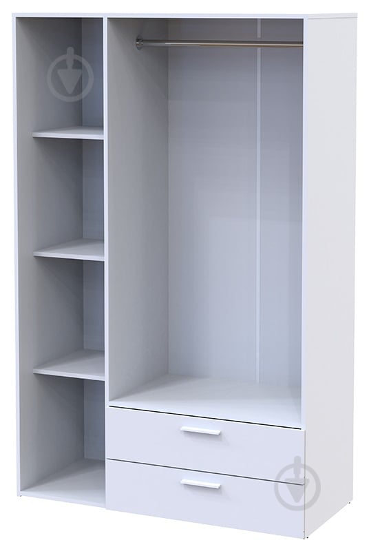 Шкаф гардеробный Doros Эктор 1812х1163х511 мм белый - фото 9