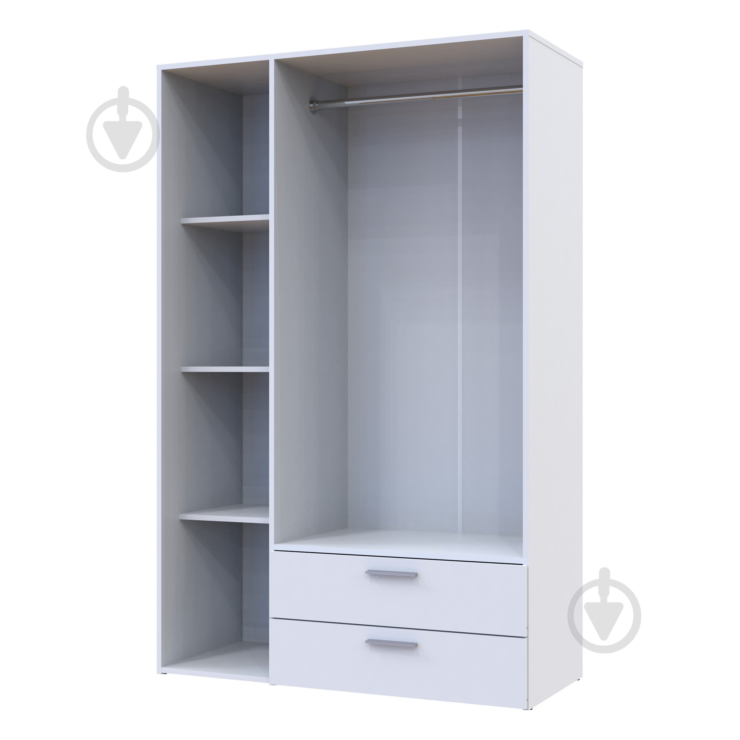 Шкаф гардеробный Doros Эктор 1812х1163х511 мм белый - фото 5