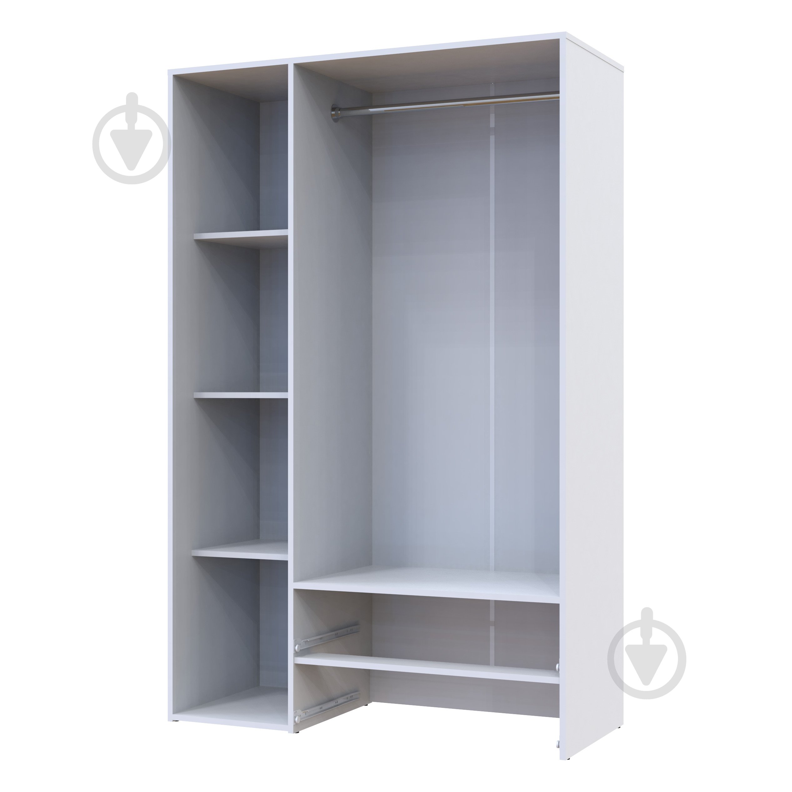 Шкаф гардеробный Doros Эктор 1812х1163х511 мм белый - фото 6