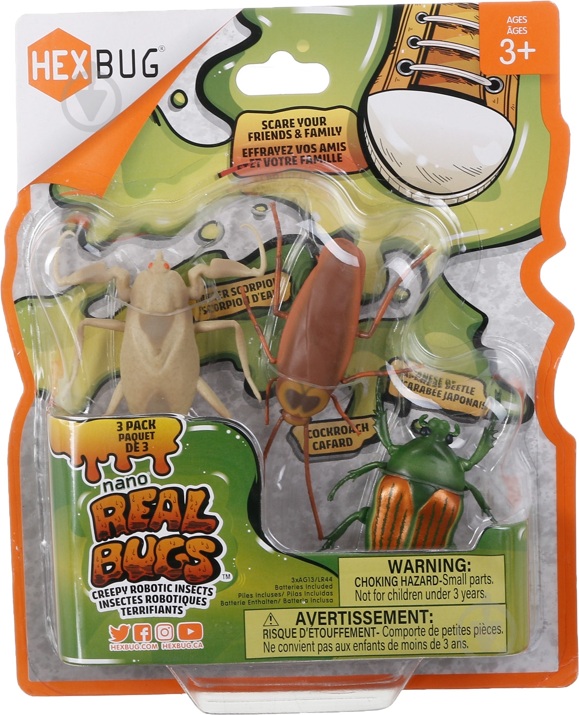 Набор микророботов Hexbug Real Bugs в ассортименте 477-7801 - фото 1