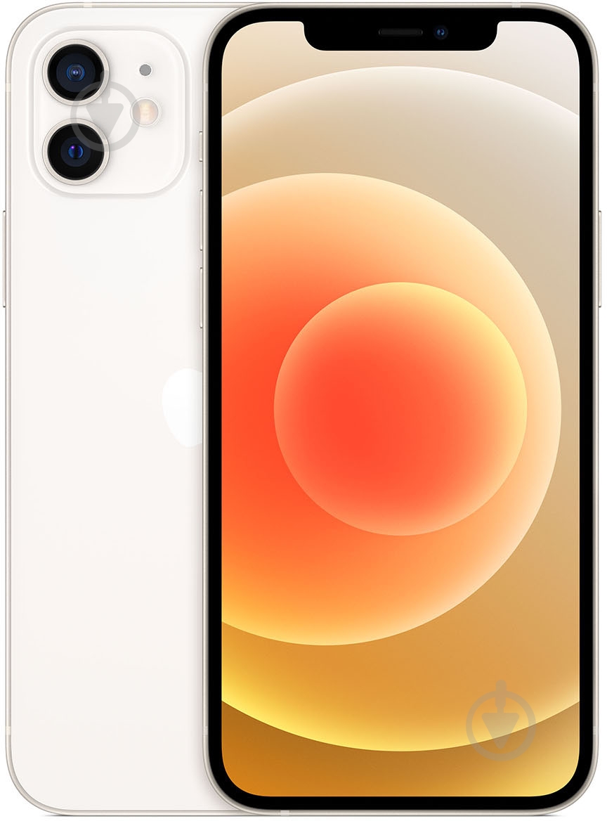 Смартфон Apple iPhone 12 256GB white (MGJH3FS/A) - фото 1 Смартфон Apple iPhone 12 256GB white (MGJH3FS/A) - фото 1