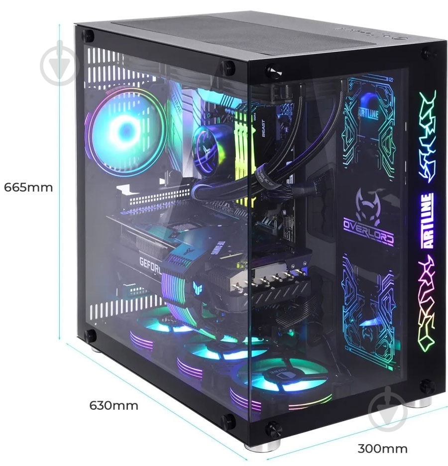 Компьютер Artline Overlord X97 (X97v84) black - фото 6