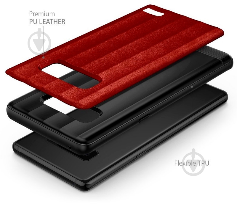 Чехол Ringke Flex S для Samsung Galaxy Note 8 Red (RCS4382) - фото 2