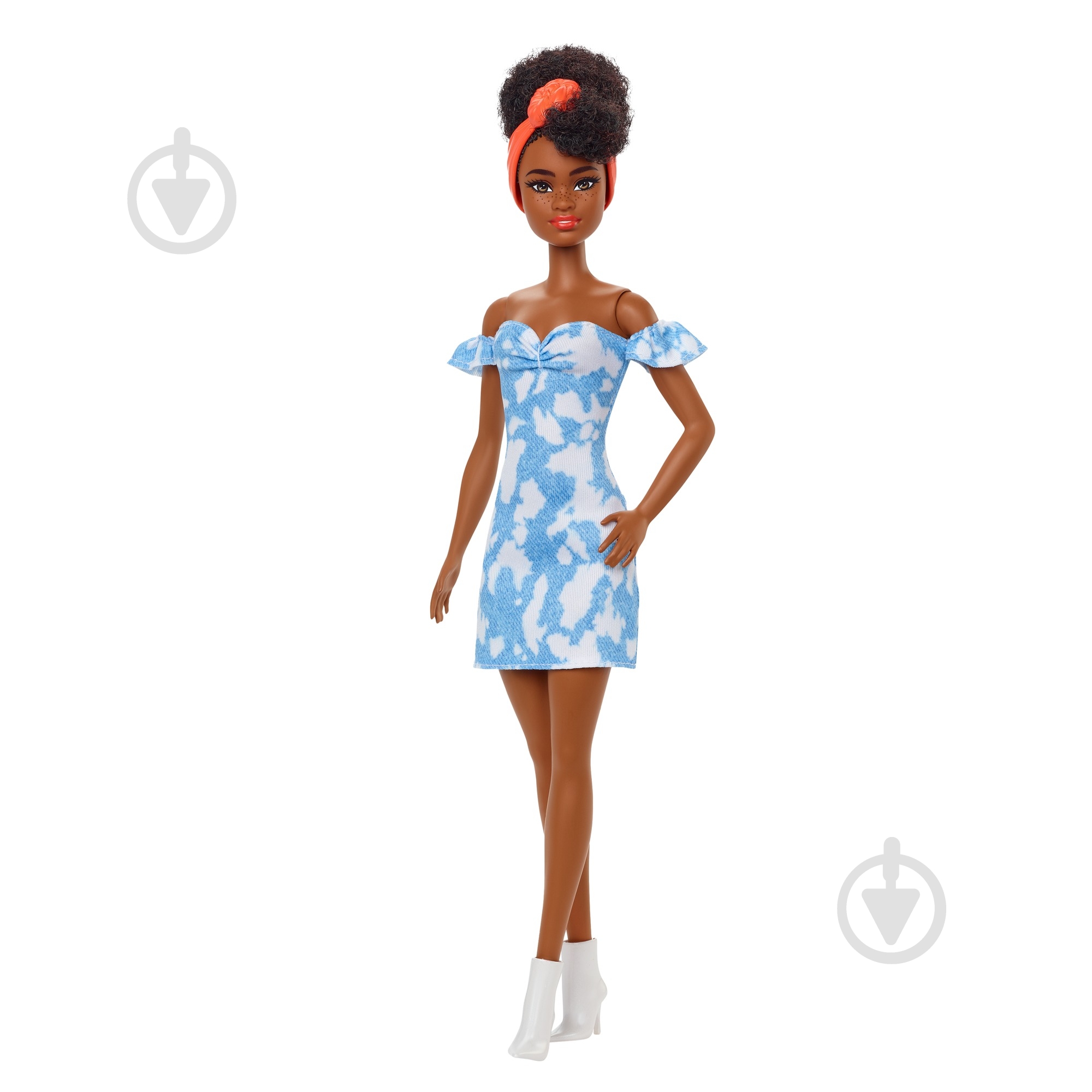 Кукла Barbie Модница в платье под джинс HBV17 - фото 1