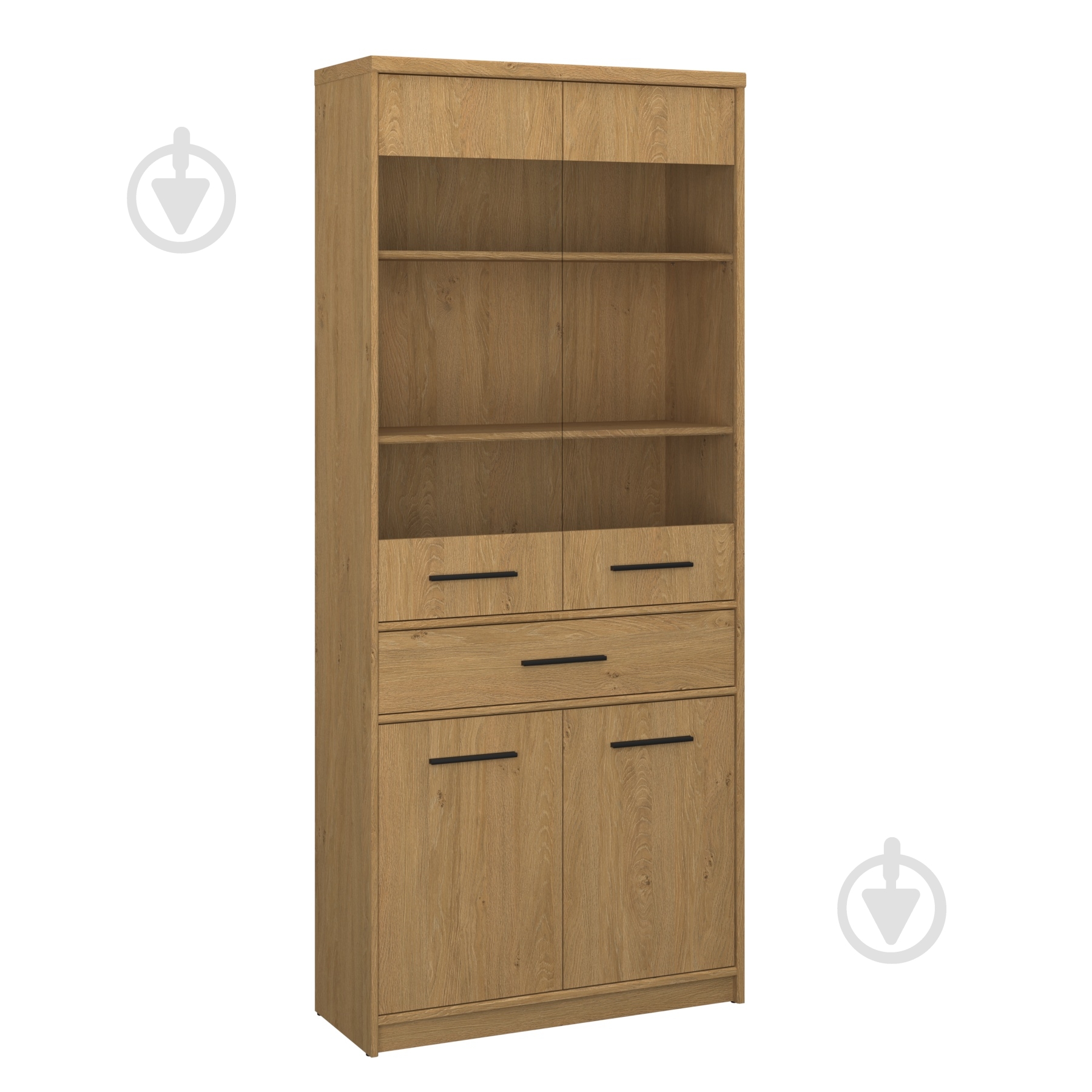 Витрина высокая 2D2W1S PAVI дуб каменный - фото 1 Витрина высокая 2D2W1S PAVI дуб каменный - фото 1