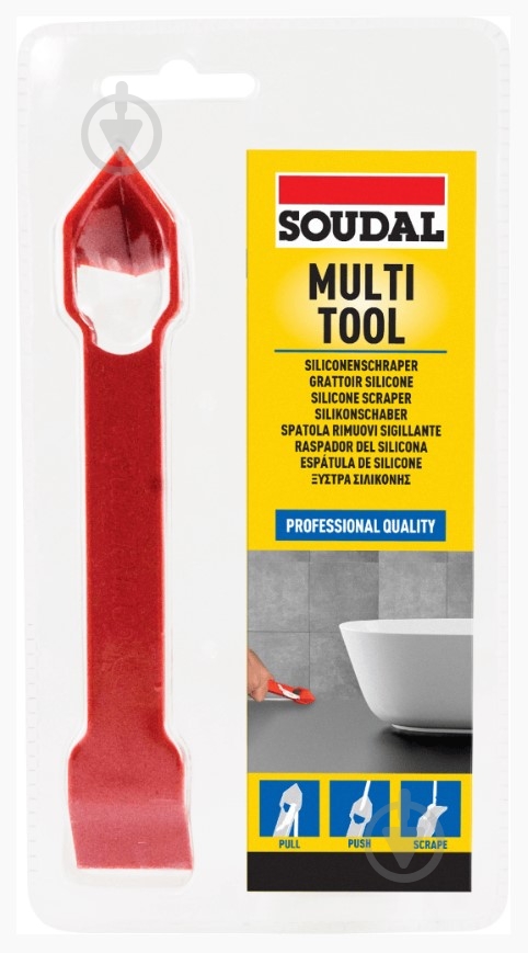 Нож-скребок SOUDAL MULTI TOOL универсальный для удаления силикона - фото 1