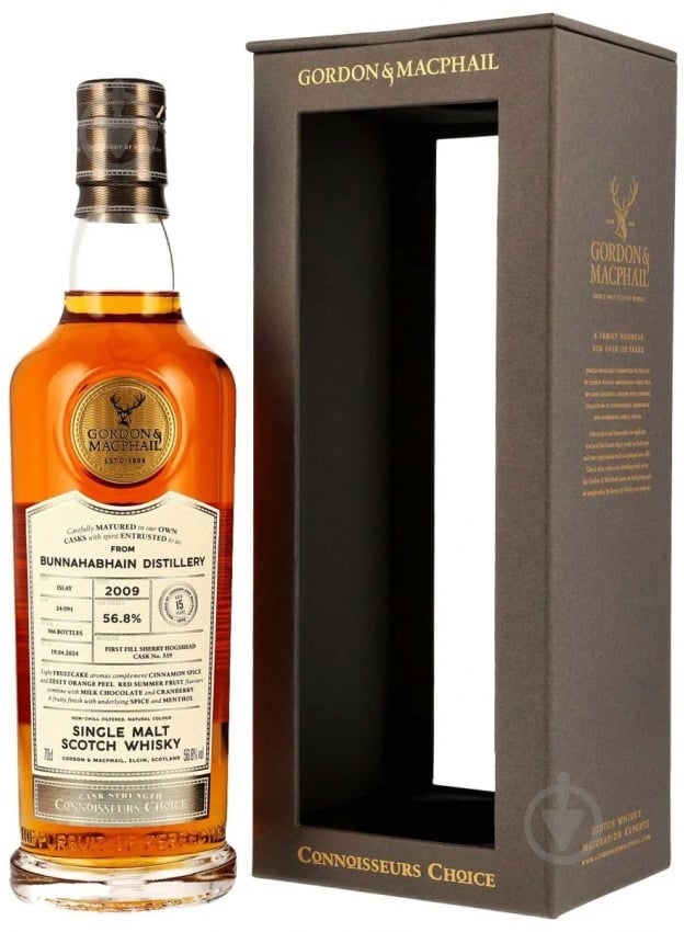 Виски Gordon & MacPhail Bunnahabhain Connoisseurs Choice 2009 0,7 л - фото 1 Виски Gordon & MacPhail Bunnahabhain Connoisseurs Choice 2009 0,7 л - фото 1