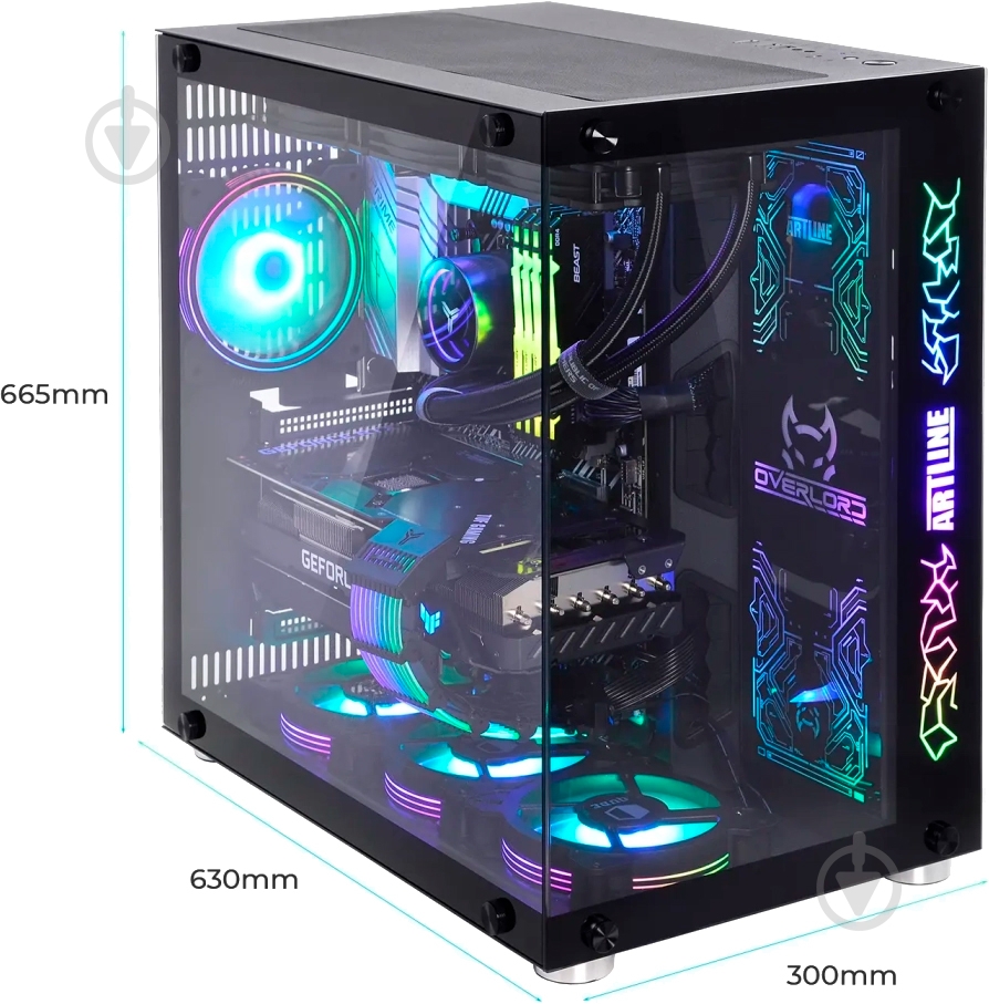 Системный блок Artline Overlord X97 (X97v88) black - фото 10 Системный блок Artline Overlord X97 (X97v88) black - фото 10
