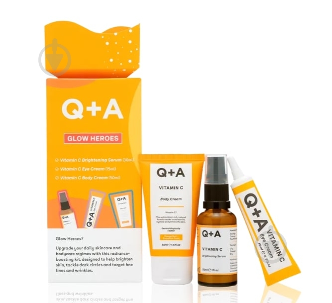 Набор подарочный Q+A Q+A Glow Heroes Gift Set - фото 1
