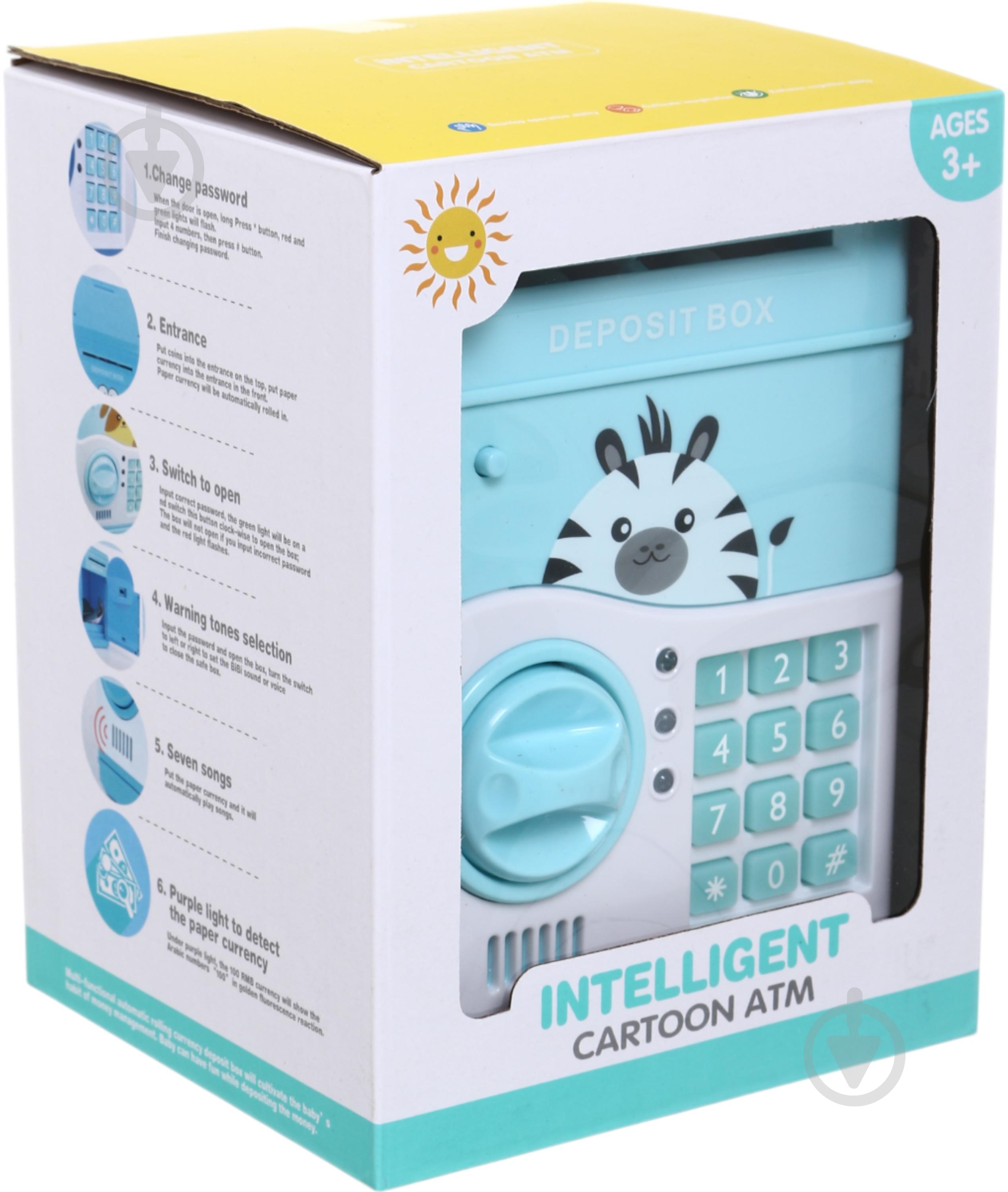 Сейф игровой Cartoon Mini голубой MX0225388 - фото 1