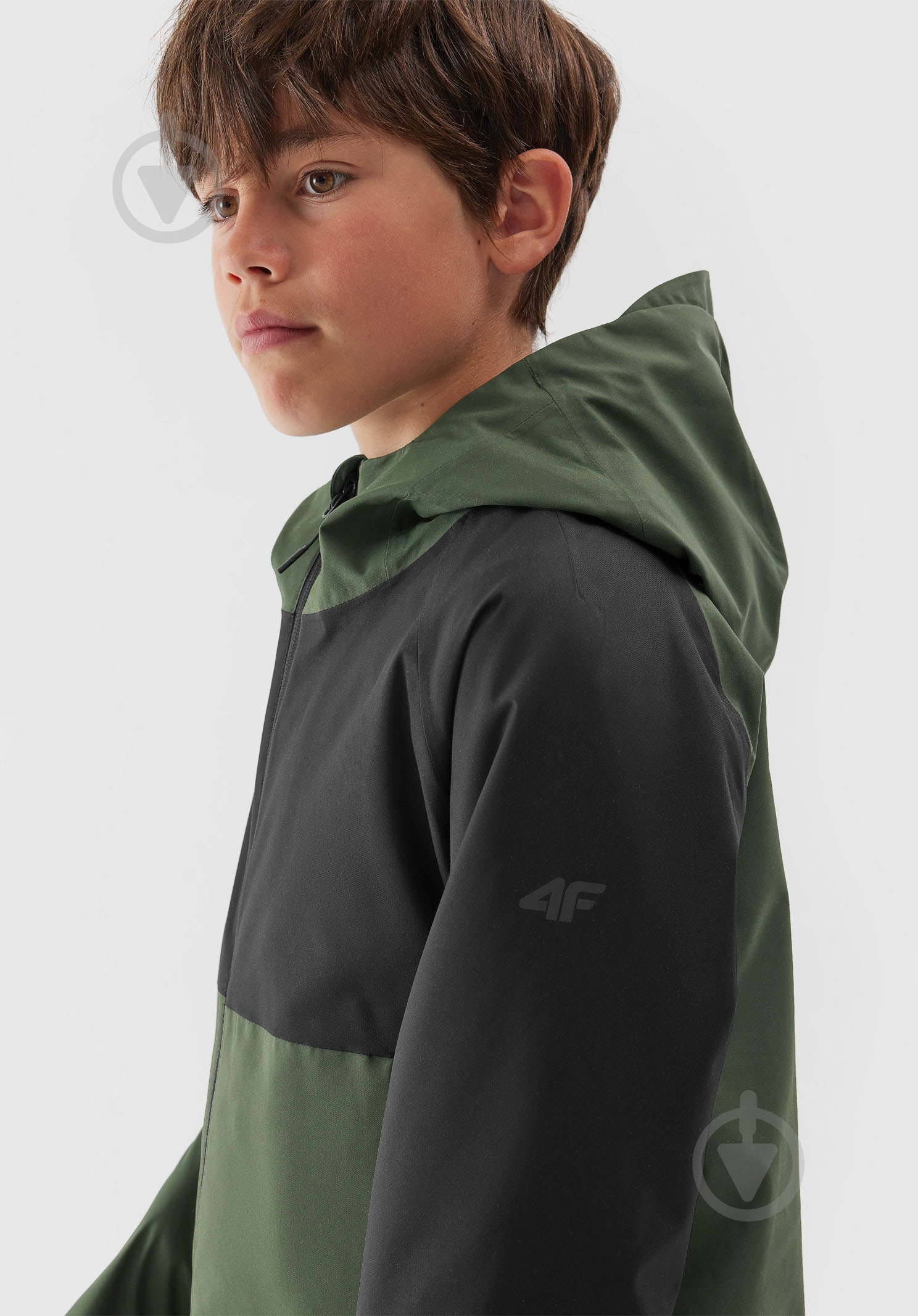 Куртка для мальчиков 4F TECHNICAL JACKET M281 4FJAW23TTJAM281-43S р.152 хаки - фото 4
