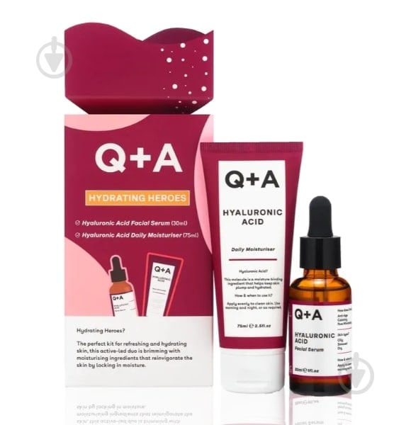 Набор подарочный Q+A Hydrating Heroes Gift Set - фото 1 Набор подарочный Q+A Hydrating Heroes Gift Set - фото 1