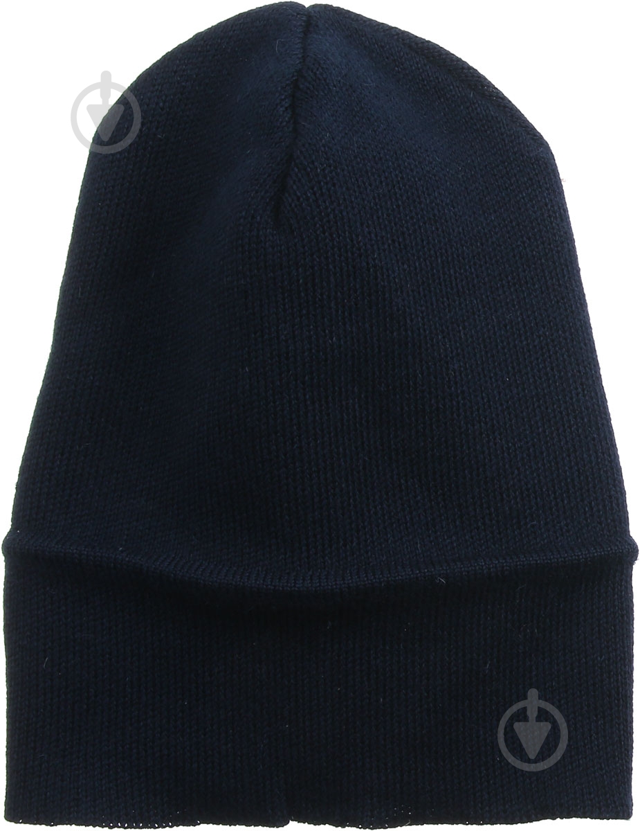 Шапка напіввовняна синий - фото 2