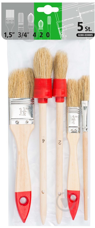 Набор кистей KAEM 5 шт. 0280-030005 - фото 3