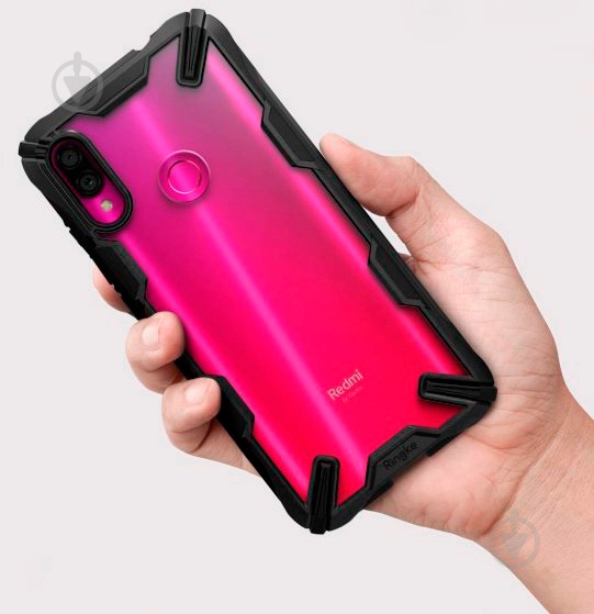 Чехол Ringke Fusion X Black для Xiaomi Redmi Note 7 - фото 5