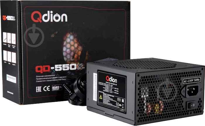 Блок питания Qdion QD550 80+ 550 Вт - фото 3