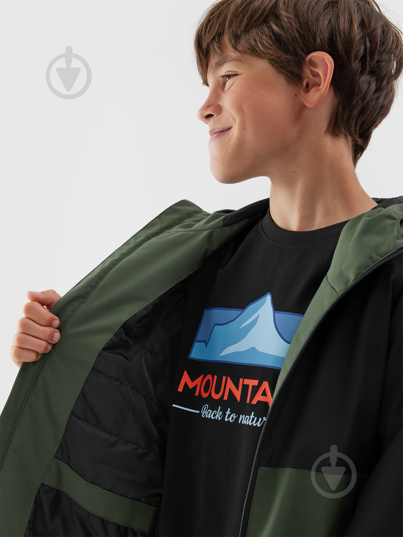 Куртка для мальчиков 4F TECHNICAL JACKET M281 4FJAW23TTJAM281-43S р.122 хаки - фото 3 Куртка для мальчиков 4F TECHNICAL JACKET M281 4FJAW23TTJAM281-43S р.122 хаки - фото 3